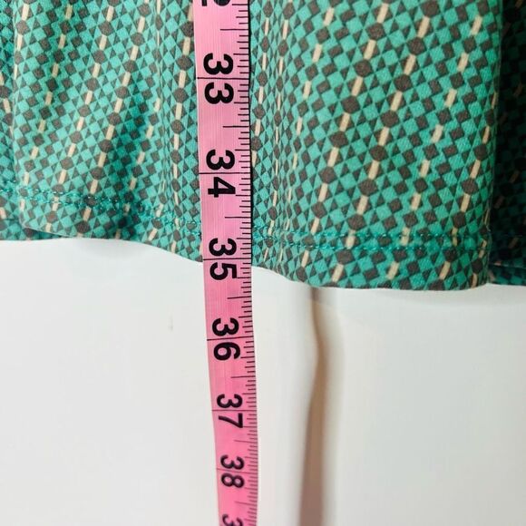 PrAna Blue Green Geometric Stretch Pullover Sundress - Picture 4 of 8